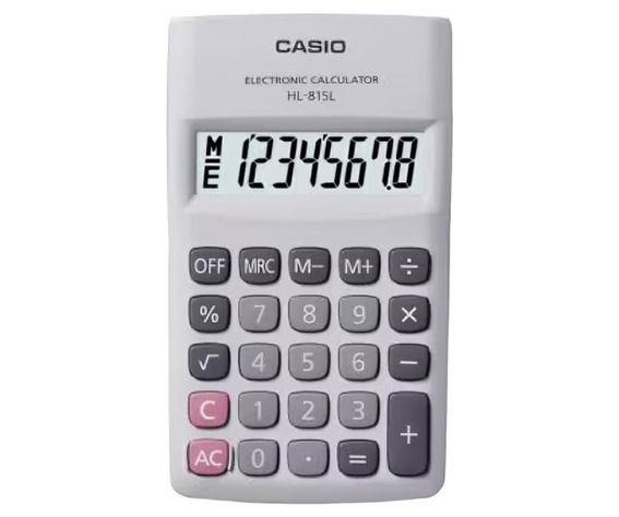 Calculadora CASIO 8 diguitos HL-815L-WE-1