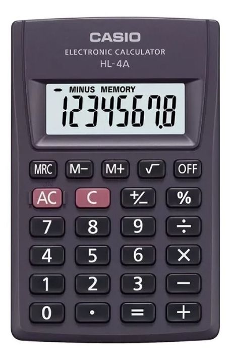 Calculadora CASIO 8 diguitos HL-4A-1