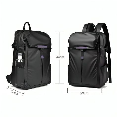 Mochila Para Viaje, Notebook, Expandible Para Balón Y Casco-2