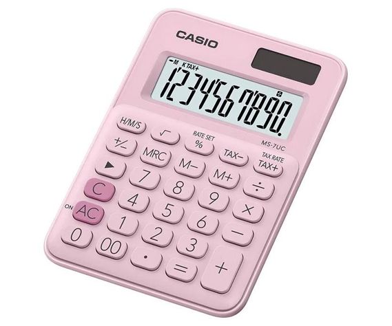 Calculadora CASIO tipo mini escritorio MS-7UC -0