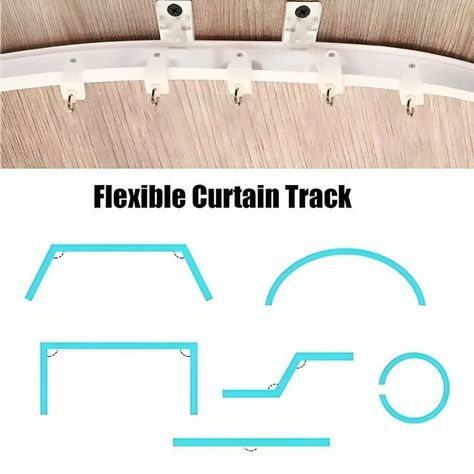 Riel Para Cortina De Techo Riel De Techo Soporte 5mts-3