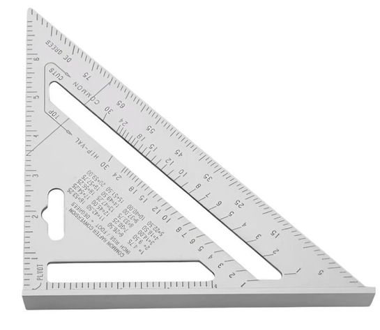 Escuadra Rápida De Aluminio Macizo Carpintería-0