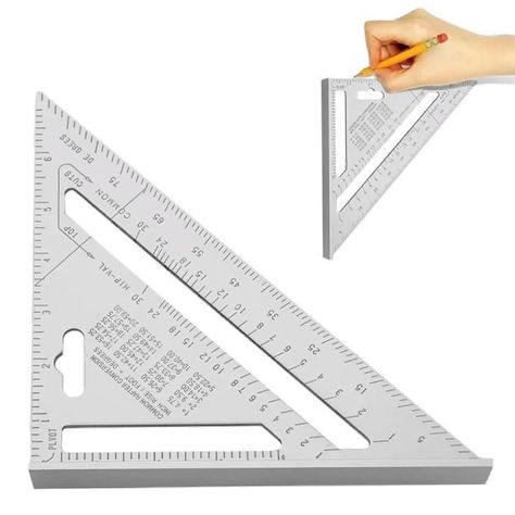 Escuadra Rápida De Aluminio Macizo Carpintería-2