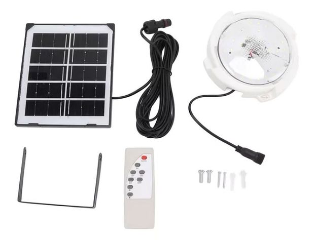 Foco LED Redondo Solar 50 LED con Control Remoto-1