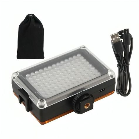 Foco De Cámara 96 Led Flash Batería Con 2 Filtros-1