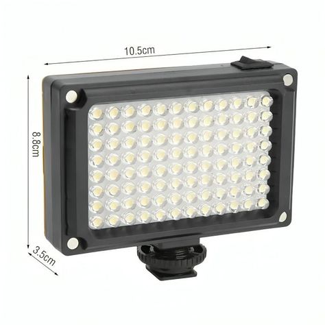 Foco De Cámara 96 Led Flash Batería Con 2 Filtros-3