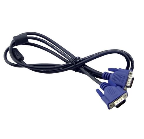 Cable VGA 1.5m Doble Filtro Color Azul-1