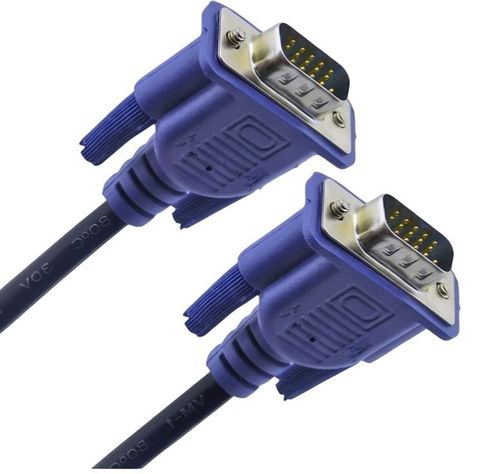 Cable VGA 1.5m Doble Filtro Color Azul-2