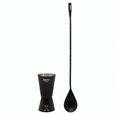 SET DE MEDIDOR  + CUCHARA COCTEL WAYU-0