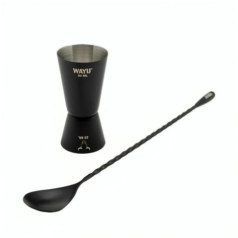 SET DE MEDIDOR  + CUCHARA COCTEL WAYU-1
