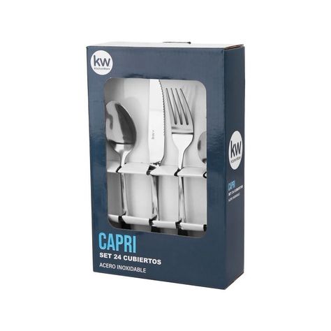 SET CUBERTERIA 24 PIEZAS CAPRI INOX-1
