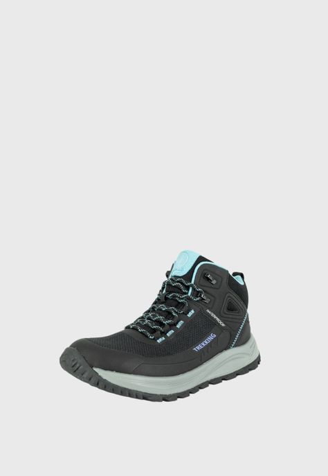 Botin Outdoor Waterproof Rosal Negro Alquimia-0