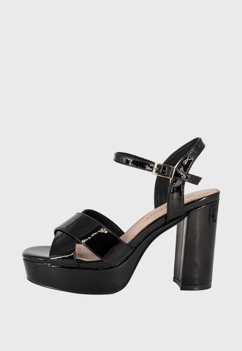 Sandalia de Vestir Lister Negro Charol Alquimia-1