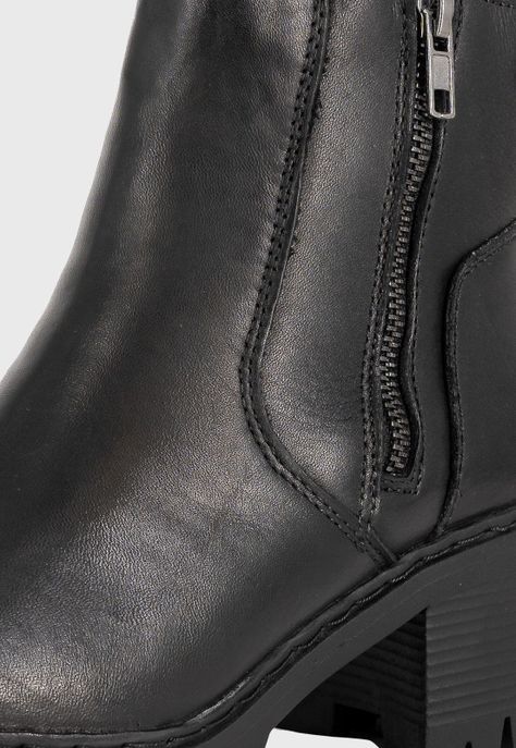 Botin de Cuero Gaby Negro Alquimia-4