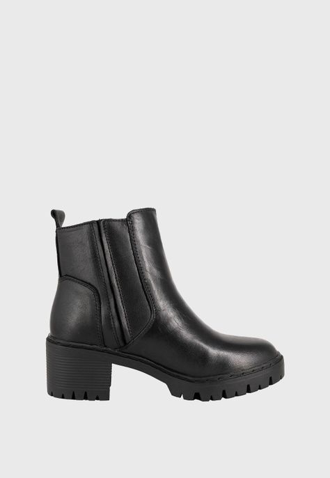 Botin de Cuero Gaby Negro Alquimia-3