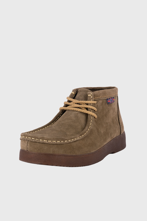 Botin de Cuero Castillo Tostado London Adixt-0