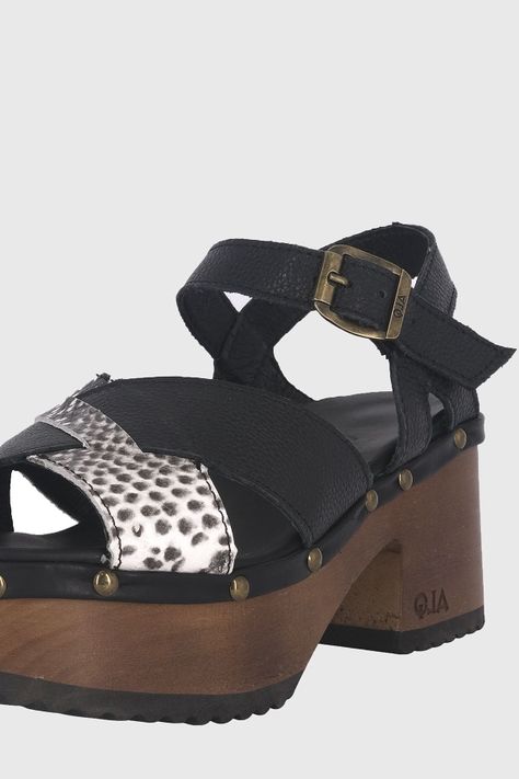 Sandalia Plataforma Madera Ebano Full Negro Alquimia-3