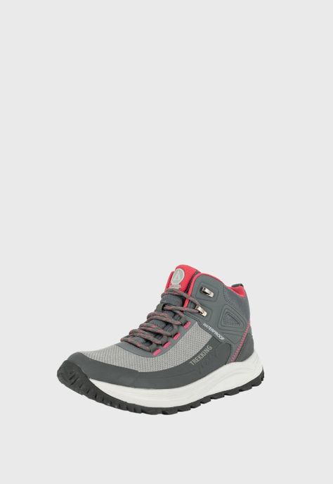 Botin Outdoor Waterproof Rosal Gris Alquimia-0