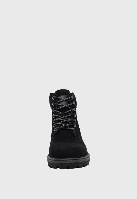 Botin de Cuero Augusto Negro London Adixt-2