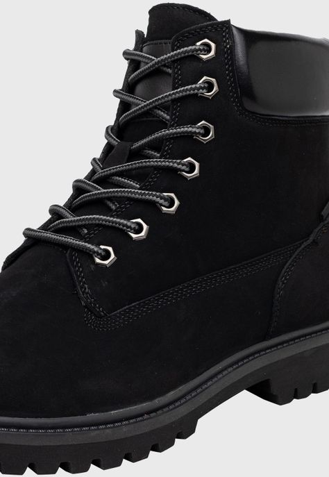 Botin de Cuero Augusto Negro London Adixt-3