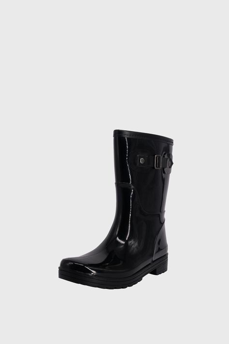 Bota de Agua con Polar Cressida Negro Alquimia-0