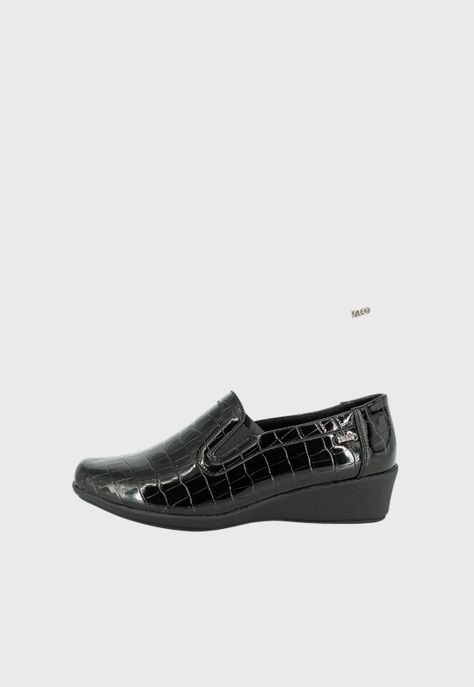 Mocasin Flora Negro Charol Alquimia-1