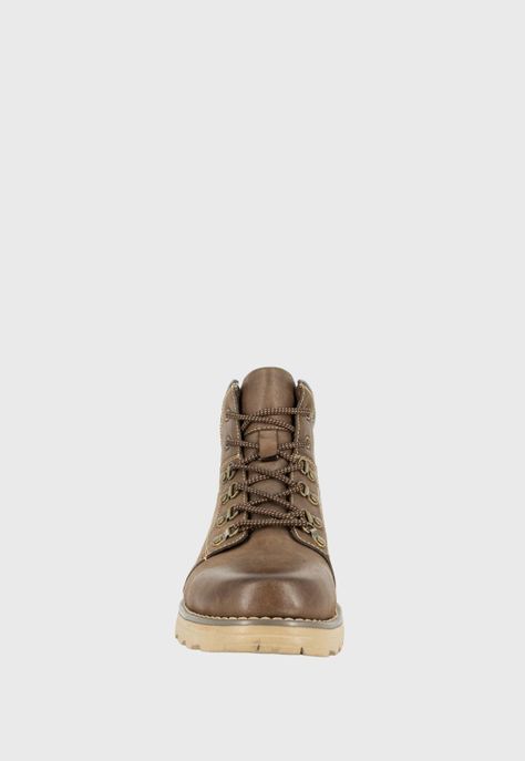 Botin de Cuero Leon Café London Adixt-2