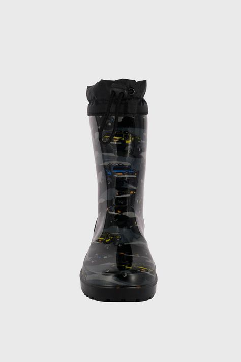 Bota de Agua con Polar Arana Negro Bamboo-2