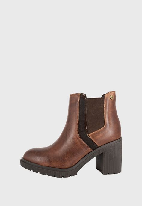 Botin de Cuero Zanra Cafe Alquimia-1