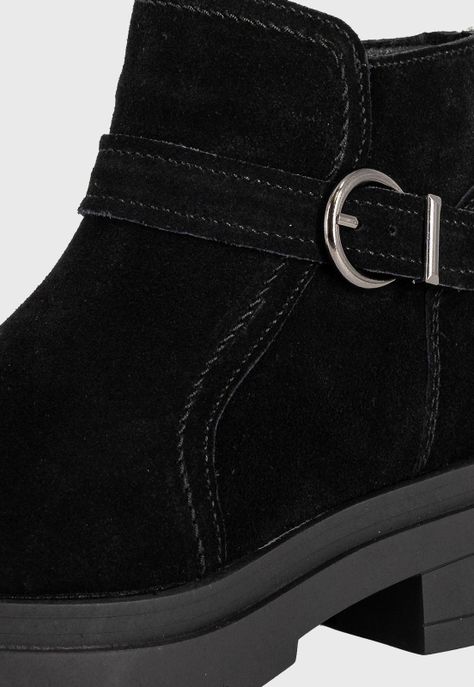 Botin de Cuero Rosie Full Negro Alquimia-4