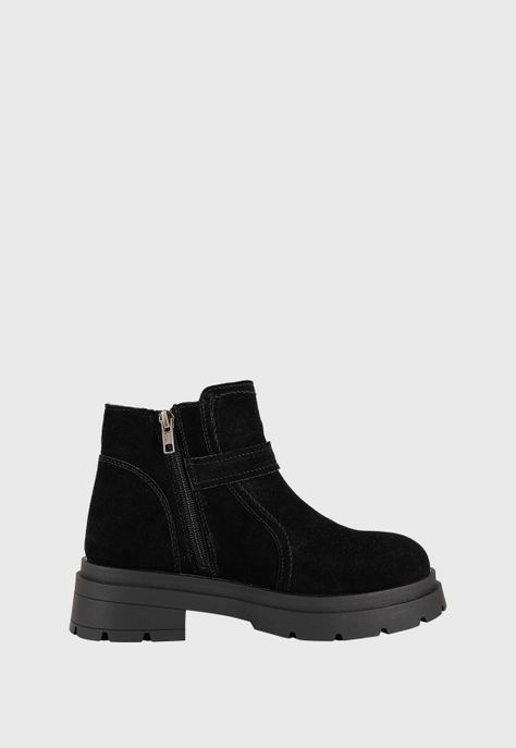 Botin de Cuero Rosie Full Negro Alquimia-3