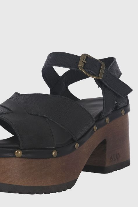 Sandalia Plataforma Madera Ebano Negro Alquimia-3