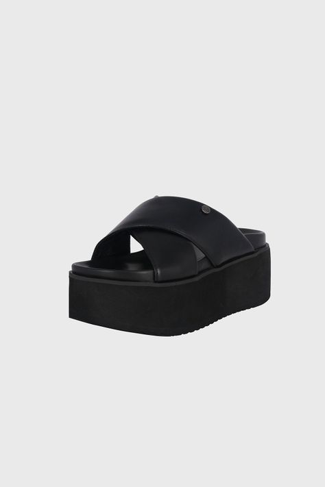 Sandalia Plataforma Gravity Negro Alquimia-0