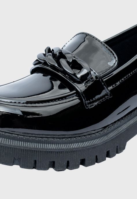 Mocasin Ituri Negro Charol Alquimia-3