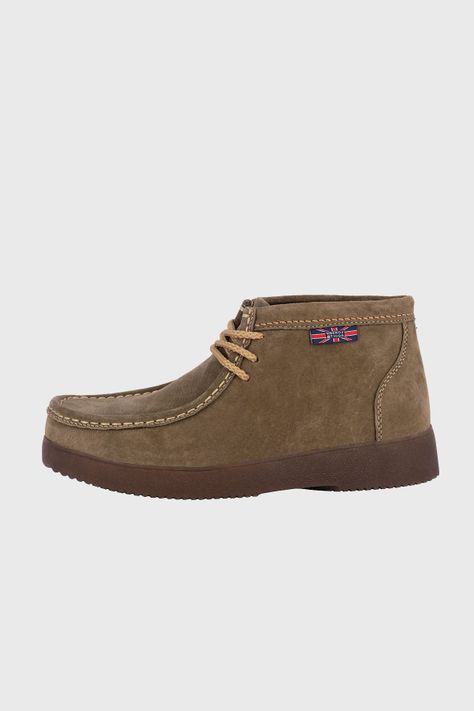 Botin de Cuero Campos Tostado London Adixt-1