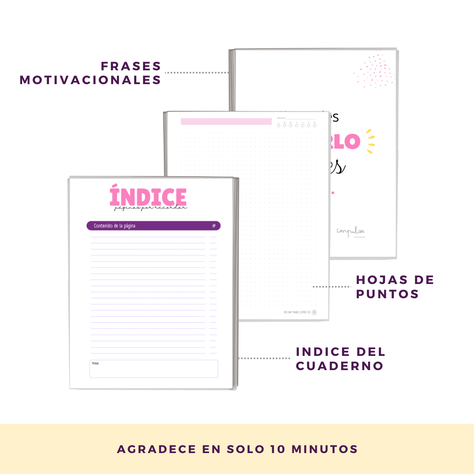 Cuaderno de notas / hojas con puntos -4