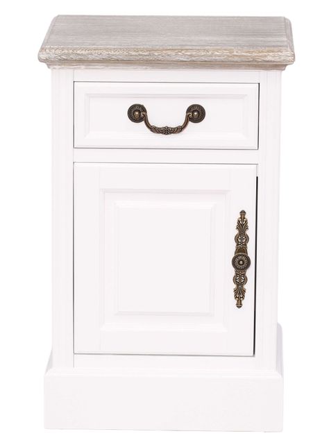 Velador puerta cajón clásico cubierta albayalde Ecomuso-0