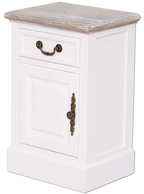 Velador puerta cajón clásico cubierta albayalde Ecomuso-2
