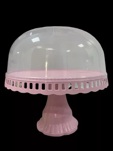 Porta Torta Con Tapa Bases Para Tortas Soporte Tortas 32 Cm-1