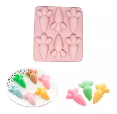 Moldes Para Chocolates Silicona Huevo Pascua Molde Zanahoria-1