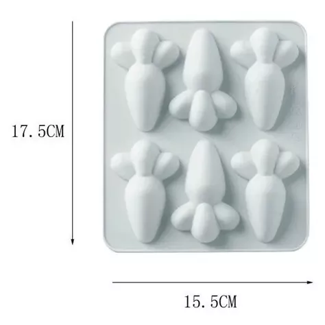 Moldes Para Chocolates Silicona Huevo Pascua Molde Zanahoria-3