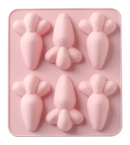 Moldes Para Chocolates Silicona Huevo Pascua Molde Zanahoria-0