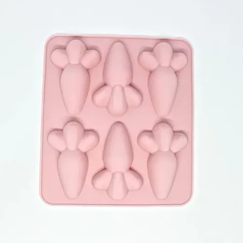 Moldes Para Chocolates Silicona Huevo Pascua Molde Zanahoria-4
