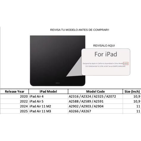 Fundas Con Teclado + Mouse Para iPad 10.9 (Air 4/5) / New Air 11-1