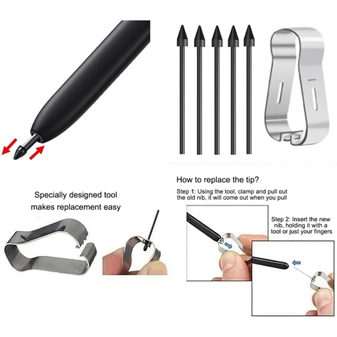 5 Puntas Repuesto Para Lápiz S Pen Samsung Galaxy-1