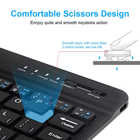 Teclado Para iPad, Tablet, Tv 10" Pulgadas-2