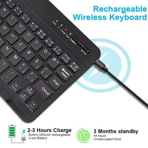 Teclado Para iPad, Tablet, Tv 10" Pulgadas-3