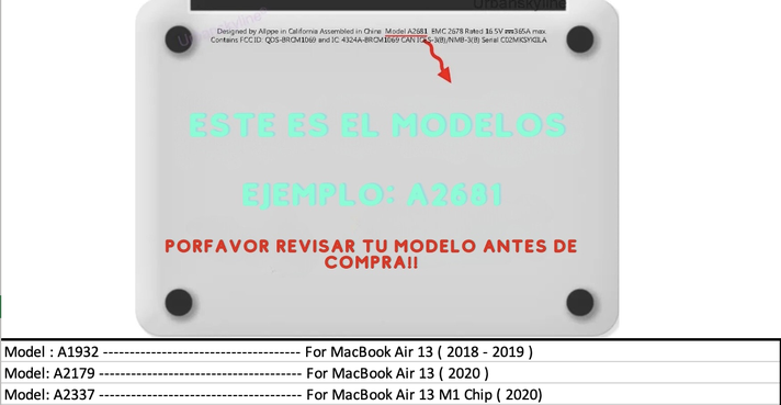 Lámina Pantalla Macbook Air 13 A(1932/2179/2337)-1