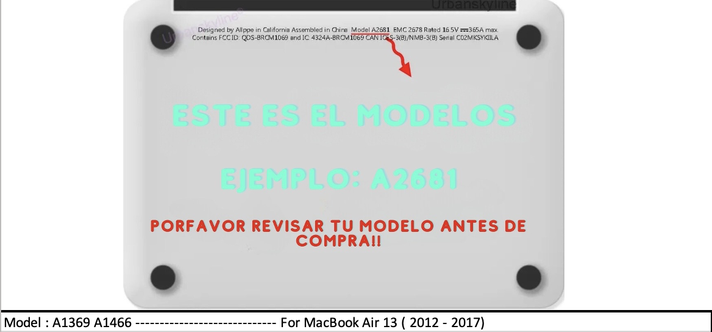 Lámina Protectora Pantalla Macbook Air 13 A(1369/1466)-1