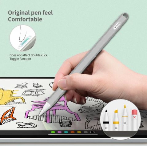 Funda Protectora + Tapa Para Apple Pencil 2 / Pro-4